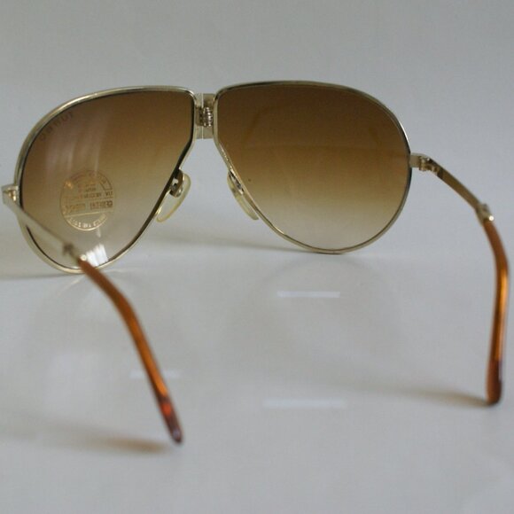 NWT TruVintage Folding frame & temples Classic Aviator / gradient amber Sunglass - Picture 4 of 5